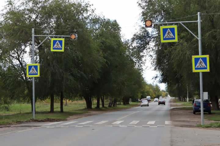В Минусинске появились новые регулируемые пешеходные переходы